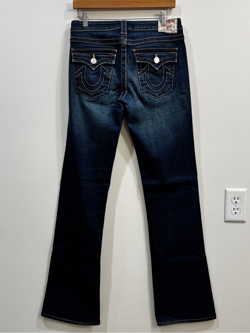 True Religion Dark Indigo Flare Jeans Sz 29 (6/7)